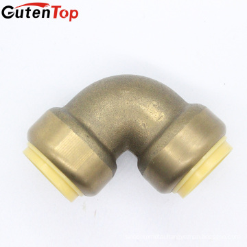 GutenTop 1" PUSH FIT ELBOW LEAD FREE BRASS, PLUMBING FITTING FOR COPPER, PEX, CPVC